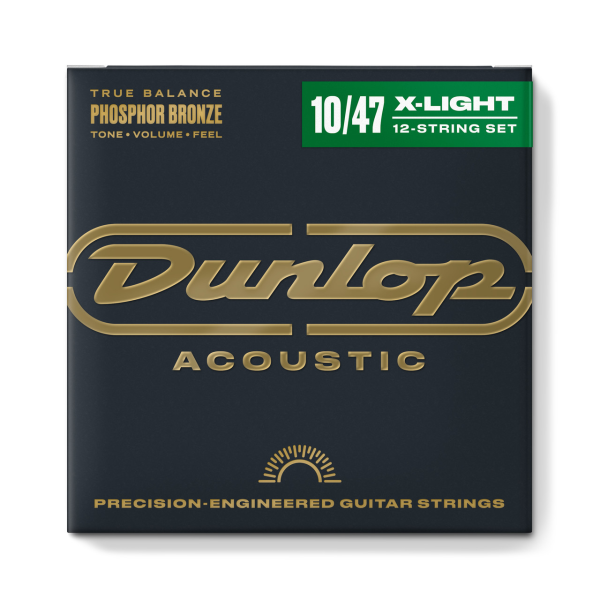 Струни для акустичної гітари DUNLOP DAP1047J PHOSPHOR BRONZE EXTRA LIGHT-12 (10-47)
