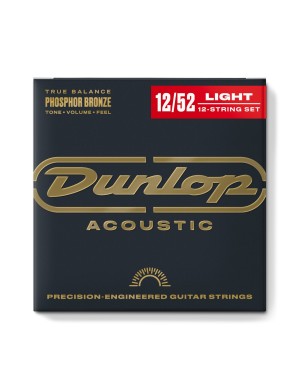 Струни для акустичної гітари DUNLOP DAP1252J Phosphor Bronze 12-String Set (12-52)