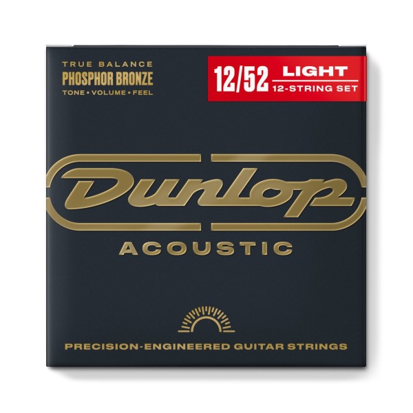 Струни для акустичної гітари DUNLOP DAP1252J Phosphor Bronze 12-String Set (12-52)