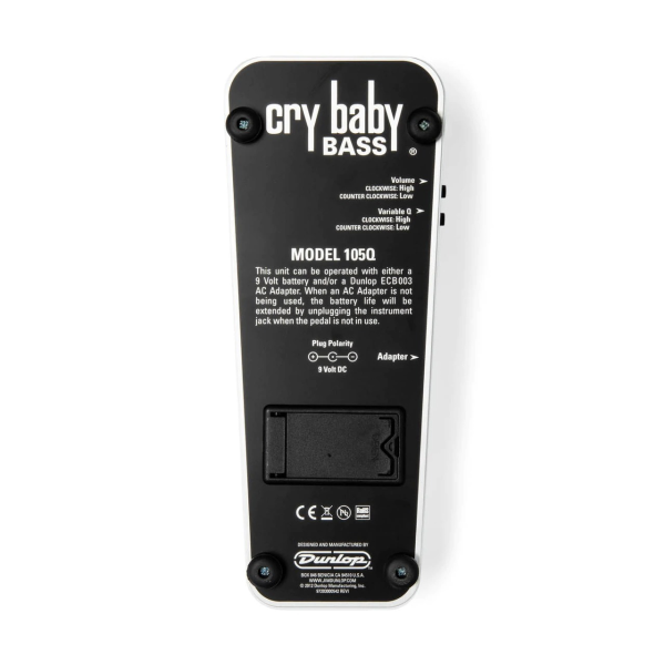 Педаль ефектів DUNLOP 105Q CRYBABY BASS WAH