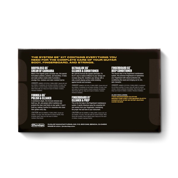 Засіб по догляду за гітарою DUNLOP 6500 SYSTEM 65 GUITAR MAINTENANCE KIT