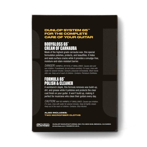 Набір для чищення / поліровки DUNLOP 6501 GUITAR POLISH KIT