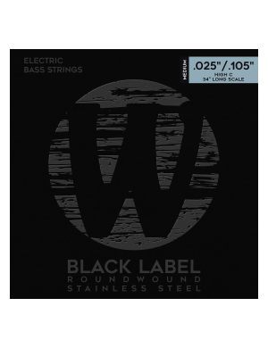 Струни для бас-гітари WARWICK 40311 BLACK LABEL M5С (25-105)