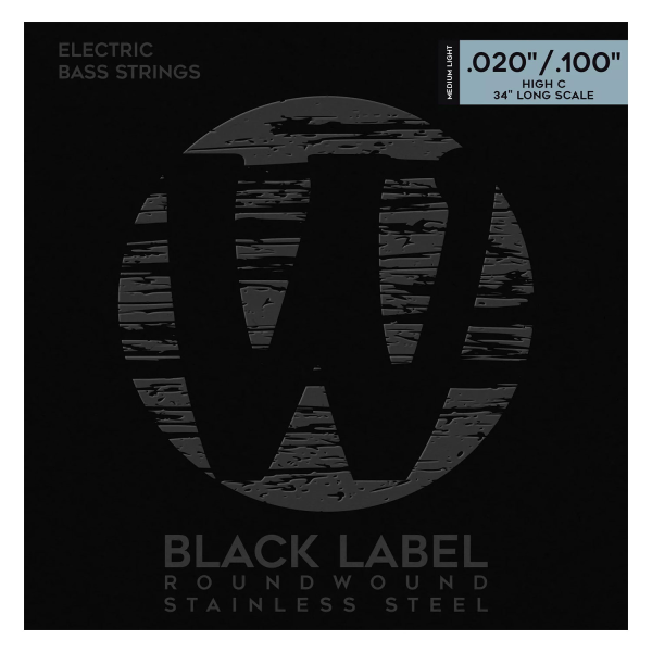 Струни для бас-гітари WARWICK 40310 BLACK LABEL ML5С (20-100)