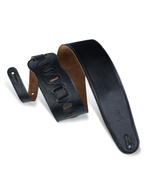 Ремінь для бас-гітари LEVY'S M4GF-BLK CLASSICS SERIES PADDED GARMENT LEATHER BASS STRAP (BLACK)