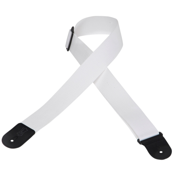 Гітарний ремінь LEVY'S M8POLY-WHT CLASSICS SERIES POLYPROPYLENE GUITAR STRAP (WHITE)