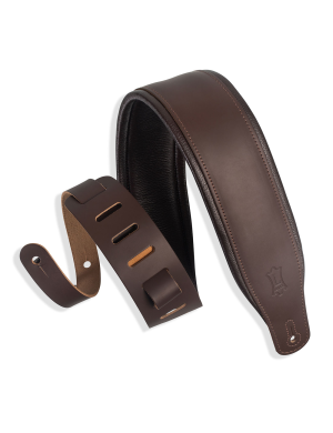 Ремінь для бас-гітари з м'якою підкладкою LEVY'S M26PD-DBR_DBR CLASSICS SERIES PADDED GUITAR STRAP