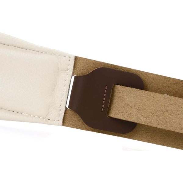Ремінь для бас-гітари з м'якою підкладкою LEVY'S M26PD-BRN_CRM GUITAR STRAP (BROWN, CREAM)