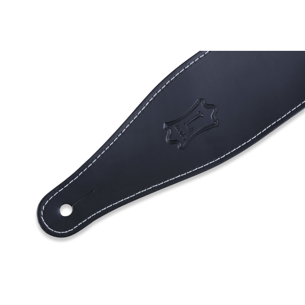 Гітарний ремінь LEVY'S DM17-BLK Top Grain Series, шкіряний, чорний, ручна робота