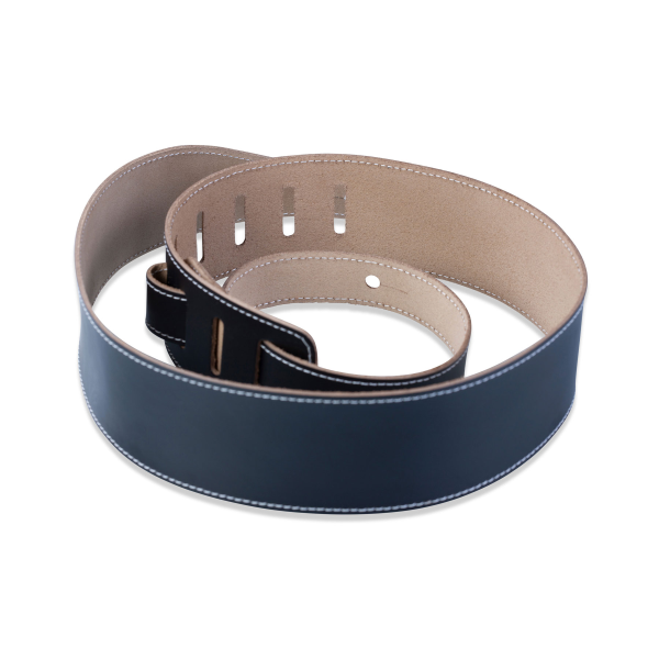 Гітарний ремінь LEVY'S DM17-BLK Top Grain Series, шкіряний, чорний, ручна робота