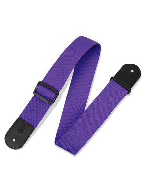 Гітарний ремінь LEVY'S M8POLY-PRP CLASSICS SERIES POLYPROPYLENE GUITAR STRAP (PURPLE)
