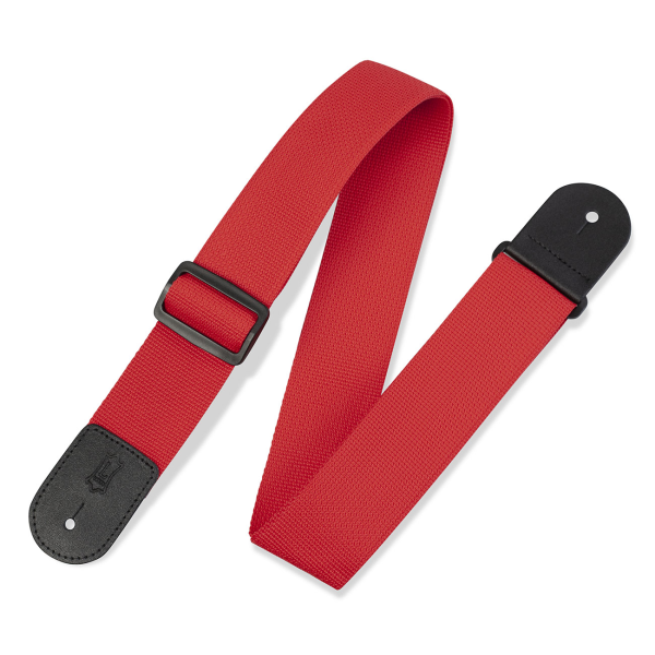 Гітарний ремінь LEVY'S M8POLY-RED CLASSICS SERIES POLYPROPYLENE GUITAR STRAP (RED)
