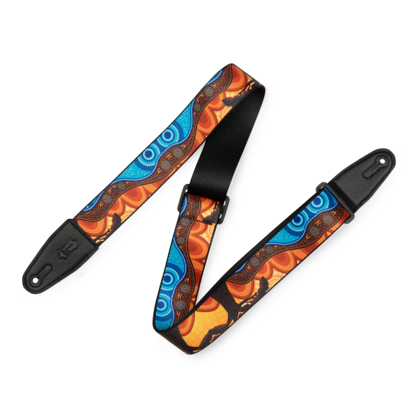 Гітарний ремінь LEVY'S MP2DU-003 2″ Down Under Series Poly Guitar Strap - Landscape
