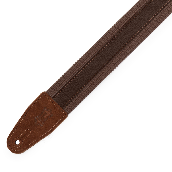 Гітарний ремінь LEVY'S MC2CG-BRN-DBR Cotton Combo Guitar Strap – Brown Cotton