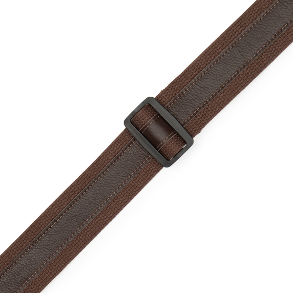 Гітарний ремінь LEVY'S MC2CG-BRN-DBR Cotton Combo Guitar Strap – Brown Cotton