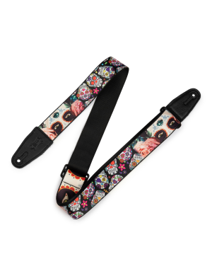 Гітарний ремінь LEVY'S MP2CAL-002 2″ Poly Calaca Guitar Strap – Eyes