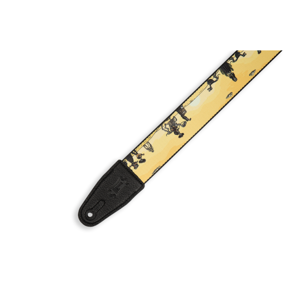 Гітарний ремінь LEVY'S MP2CAL-001 2″ Poly Calaca Guitar Strap – Mariachi