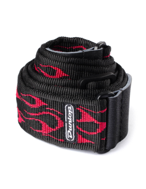 Ремінь гітарний DUNLOP D3811RD CLASSIC FLAMBE RED STRAP