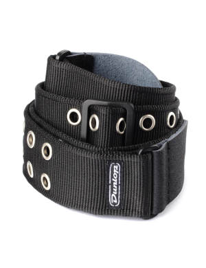 Ремінь для гітари DUNLOP D3819 BK GROMMET BLACK