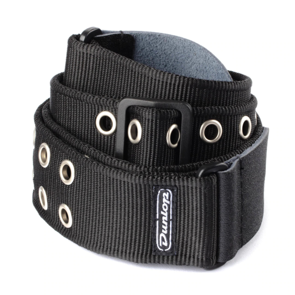 Ремінь для гітари DUNLOP D3819 BK GROMMET BLACK