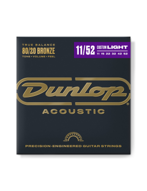 Струны для электрогитары DUNLOP DAB1152 80/20 BRONZE MEDIUM LIGHT (11-52) Струны для электрогитары DUNLOP DAB1152 80/20 BRONZE MEDIUM LIGHT (11-52)