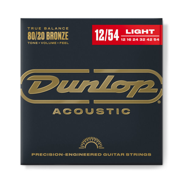 Струни для електрогітари DUNLOP DAB1254 80/20 BRONZE LIGHT (12-54)