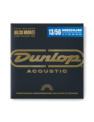 Струны для электрогитары DUNLOP DAB1356 80/20 BRONZE MEDIUM (13-56) Струны для электрогитары DUNLOP DAB1356 80/20 BRONZE MEDIUM (13-56)