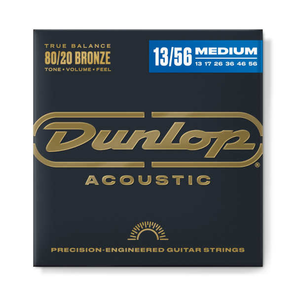Струни для електрогітари DUNLOP DAB1356 80/20 BRONZE MEDIUM (13-56)