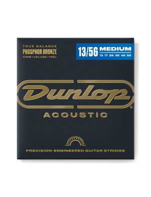 Струни для акустичної гітари DUNLOP DAP1356 Phosphor Bronze (13-56)