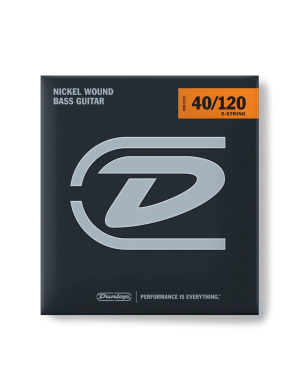 Струны для бас-гитары DUNLOP DBN40120 NICKEL PLATED STEEL LIGHT 5 STRING 40-120