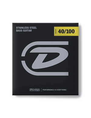 Струны для бас-гитары DUNLOP DBS40100 STAINLESS STEEL LIGHT 40-100