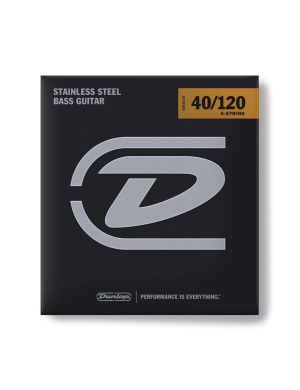 Струны для бас-гитары DUNLOP DBS40120 STAINLESS STEEL LIGHT 5 STRING 40-120