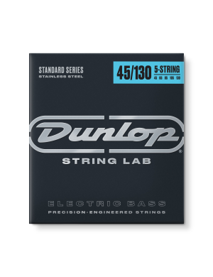 Струны для бас-гитары DUNLOP DBS45130 STAINLESS STEEL MEDIUM 5 STRING 45-130
