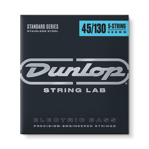 Струни для бас-гітари DUNLOP DBS45130 STAINLESS STEEL MEDIUM 5 STRING 45-130