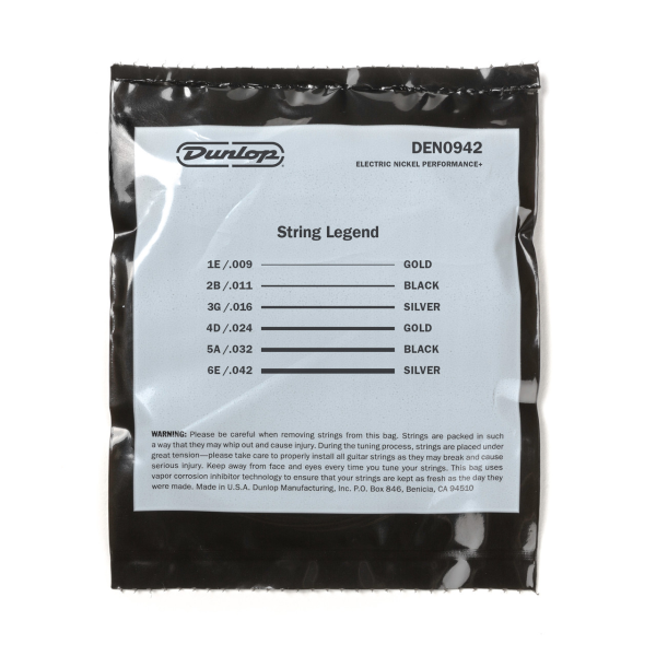 Струни для електрогітари DUNLOP DEN0942 ELECTRIC LIGHT 9