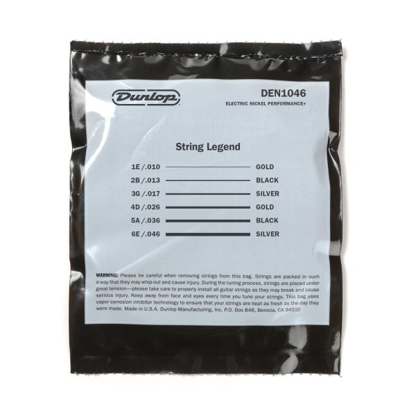 Струни для електрогітари DUNLOP DEN1046 ELECTRIC MEDIUM 10