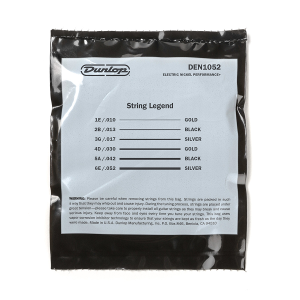 Струни для електрогітари DUNLOP DEN1052 ELECTRIC MEDIUM HEAVY BOTTOM 10