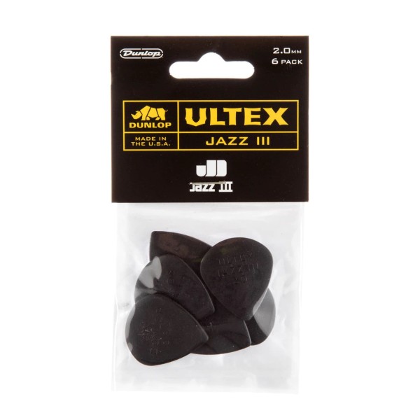 Медіатори DUNLOP ULTEX JAZZ III PICK 2.0MM