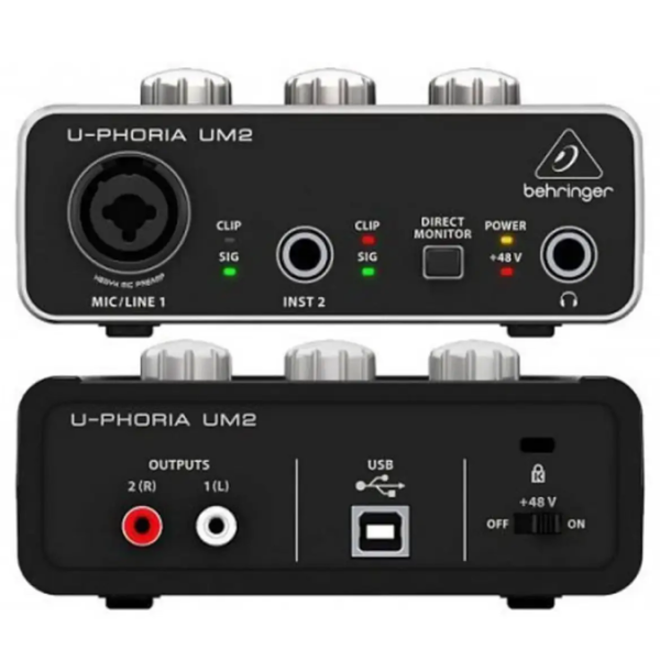 Комплект для звукозапису BEHINGER U-PHORIA STUDIO Комплект для звукозапису BEHINGER U-PHORIA STUDIO