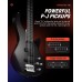 Бас-гітара з чохлом та аксесуарами Donner Music DPJ-100 Electric Bass Guitar Black EC1386