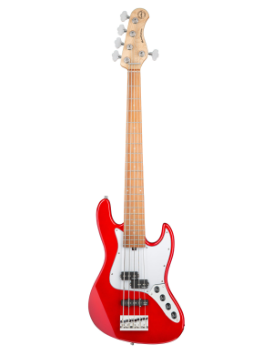 Бас-гітара SADOWSKY MetroExpress 21-Fret Hybrid P / J Bass, Morado, 5-String (Candy Apple Red Metall