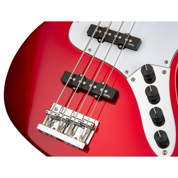 Бас-гітара SADOWSKY MetroExpress 21-Fret Vintage J / J Bass, Maple, 4-String (Candy Apple Red Metall
