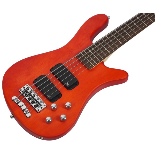 Бас-гітара WARWICK RockBass Streamer Standard, 5-String (Burgundy Red Transparent Satin)