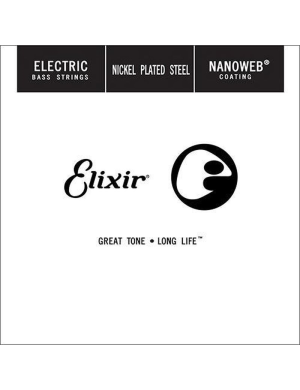 Одиночная струна для бас-гитары Elixir Bass SS NW 080 Sgl