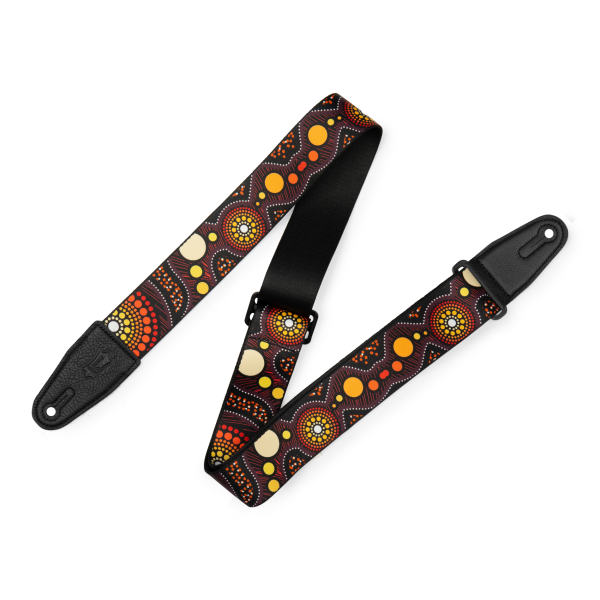 Гітарний ремінь LEVY'S MP2DU-002 2″ Down Under Series Poly Guitar Strap - Sunset