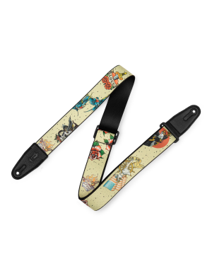 Гітарний ремінь LEVY'S MP2TAT-005 2″ Tattoo Series Poly Guitar Strap - Old School