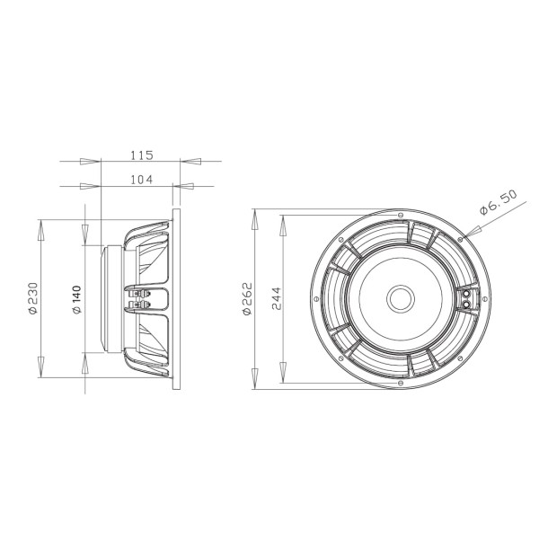 Alex-Audio SF10-200K Феритовий динамік
