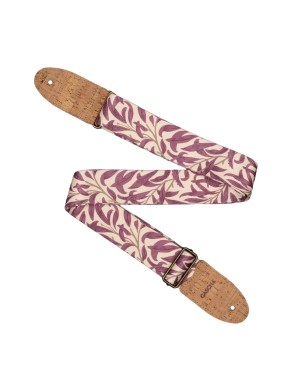 Ремень к гитаре Cascha Vegan CGS-VC4 (Mauve Leaves)