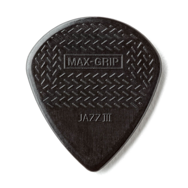 Медіатор DUNLOP 471P3S MAX GRIP JAZZ III BLACK STIFFO PLAYERS PACK