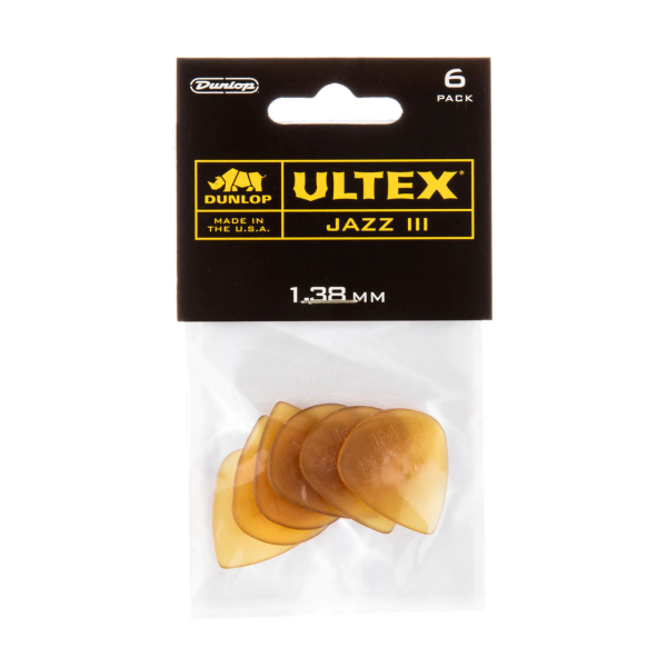 Медіатори DUNLOP ULTEX JAZZ III PICK 1.38MM